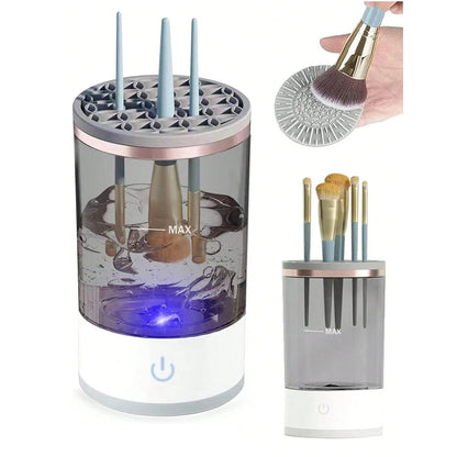 3-in-1 Automatic Makeup Brush Cleaning and Drying Stand