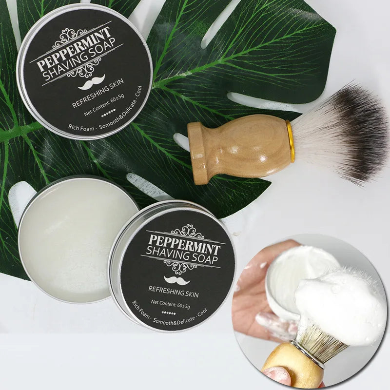 60g Mint Scent Men's Shaving Soap