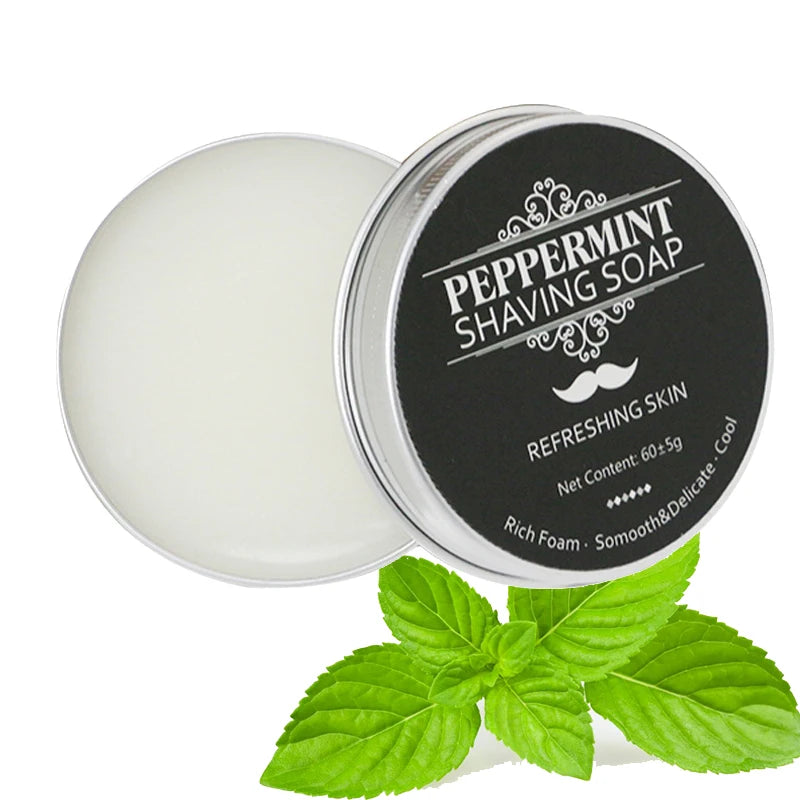 60g Mint Scent Men's Shaving Soap