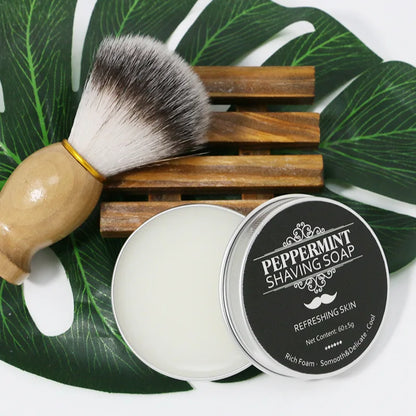 60g Mint Scent Men's Shaving Soap