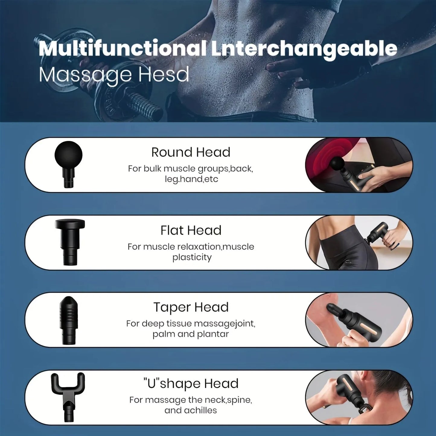 Portable Fascial and Body Electrical Massage Gun
