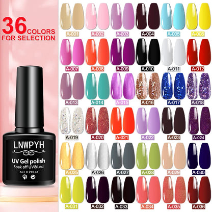 36 Color Nail Gel Polish