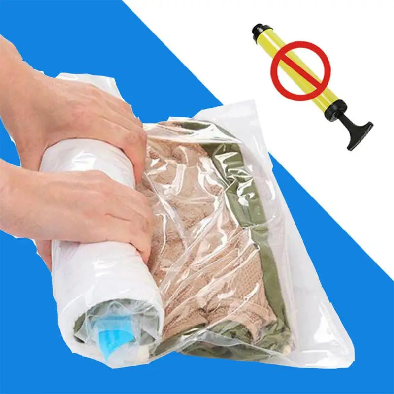 Manual Vacuum Compressed Bag