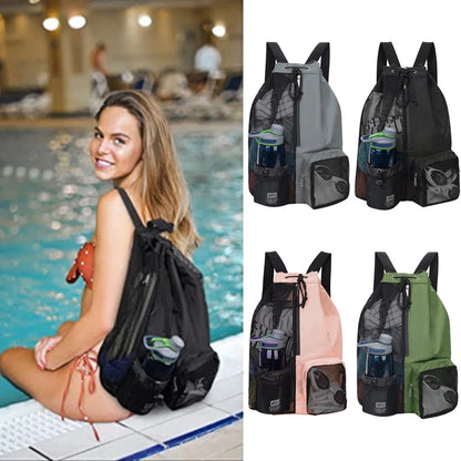 Drawstring Beach Sports Storage Bag