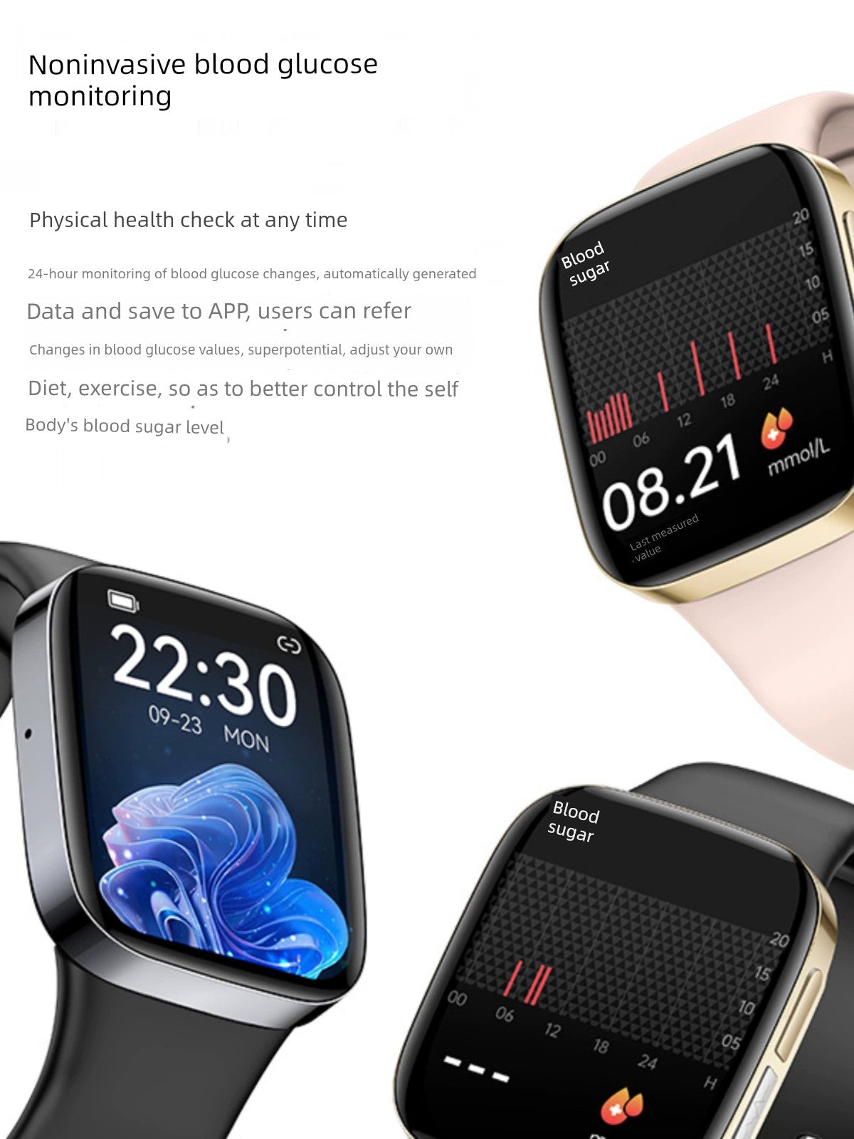 Elderly Blood Glucose Smart Watch