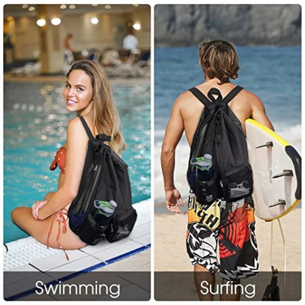 Drawstring Beach Sports Storage Bag