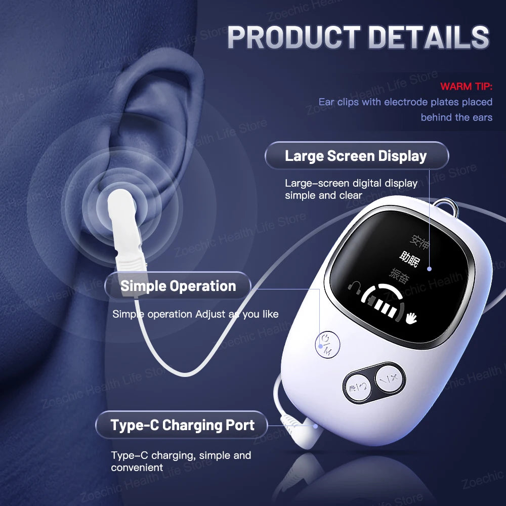 Sleep Aid Device Microcurrent Pulse