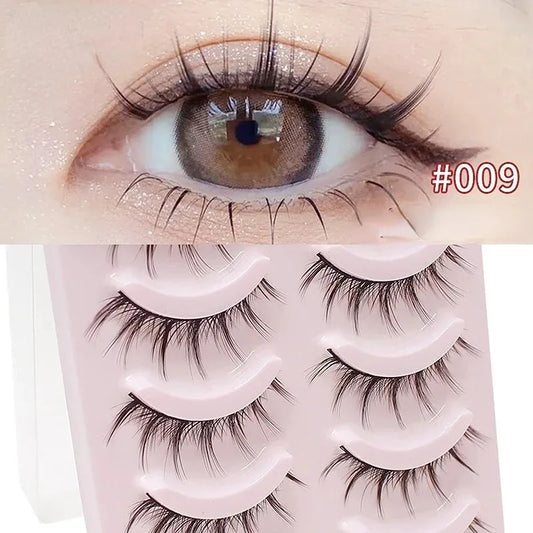 5 Pairs New Natural Manga Soft Eyelashes